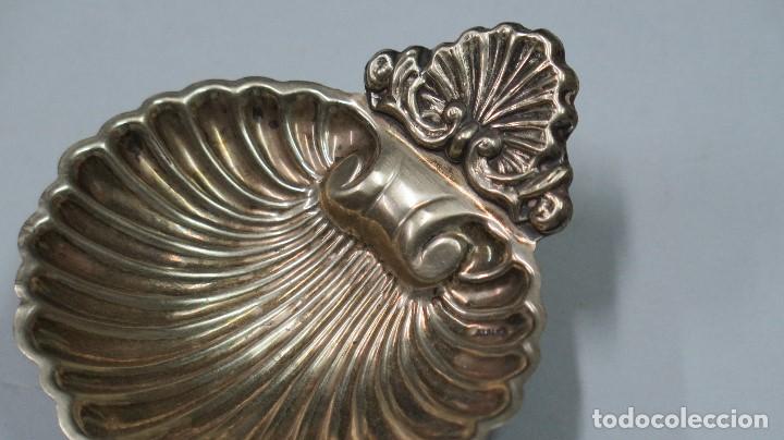Vintage: BONITO CENTRO DE METAL PLATEADO - Foto 2