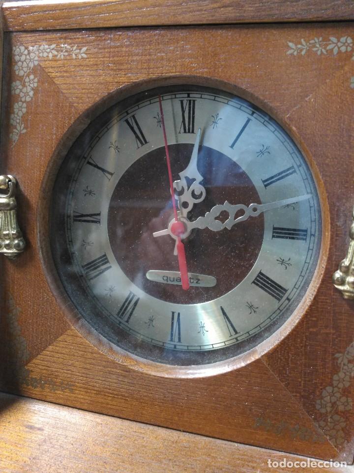 Vintage: RELOJ CAJA DE MUSICA EN MADERA - Foto 14