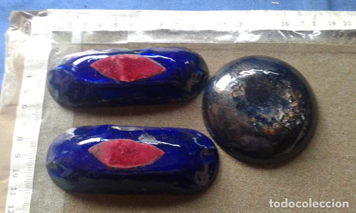 Vintage: UN PLATITO Y DOS BANDEJAS ESMALTADAS - Foto 2