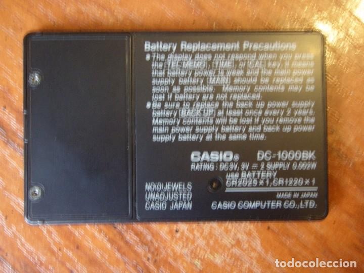 Vintage: CALCULADORA CASIO DC-1000BK DC1000BK FUNCIONANDO Y CON FUNDA - Foto 2