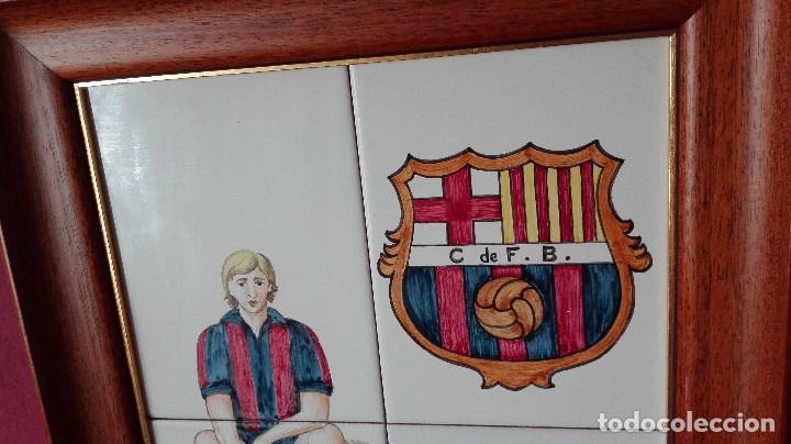 Vintage: CUADRO AZULEJOS F.C. BARCELONA - Foto 2