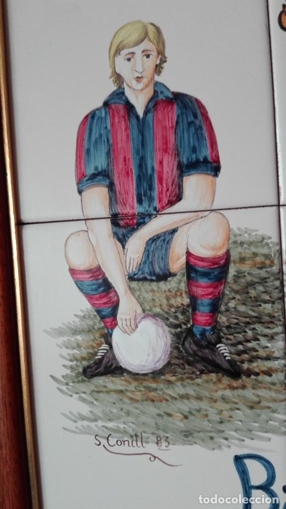 Vintage: CUADRO AZULEJOS F.C. BARCELONA - Foto 5