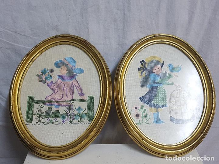Vintage: Cuadros puntos de cruz