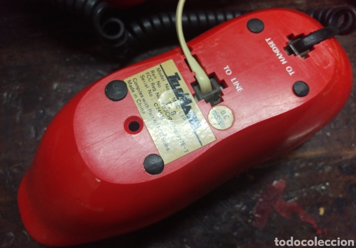 Vintage: Telefono vintage labios rojos funcionando - Foto 4