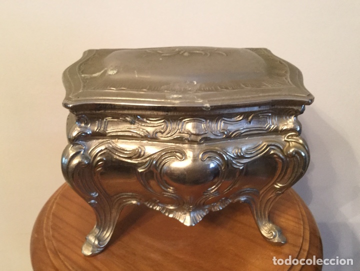 Vintage: ANTIGUA CAJA JOYERO DE CALAMINA - Foto 1