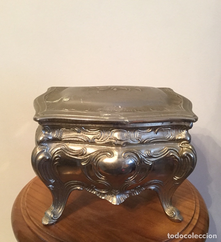 Vintage: ANTIGUA CAJA JOYERO DE CALAMINA - Foto 2