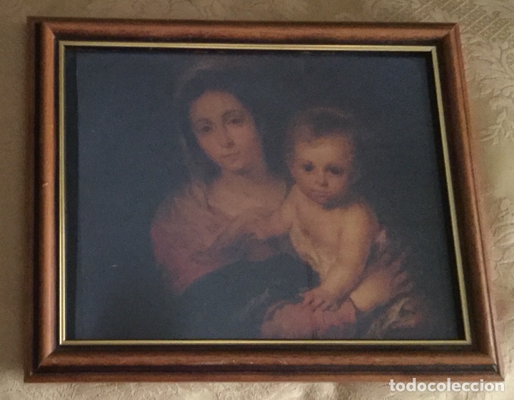 Vintage: MARCO DE MADERA CON L&Aacute;MINA - Foto 2