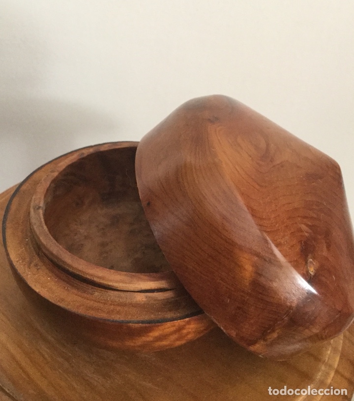Vintage: CAJA DE MADERA DE RA&Iacute;Z DE TUYA - Foto 3