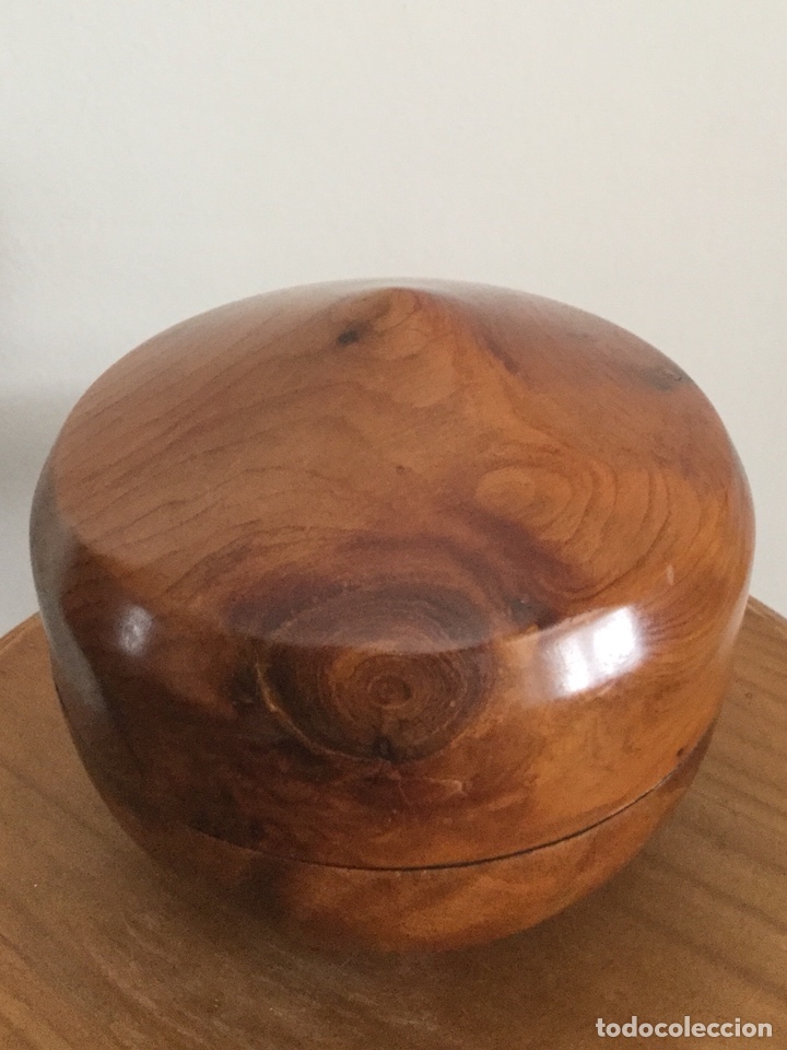 Vintage: CAJA DE MADERA DE RA&Iacute;Z DE TUYA - Foto 4