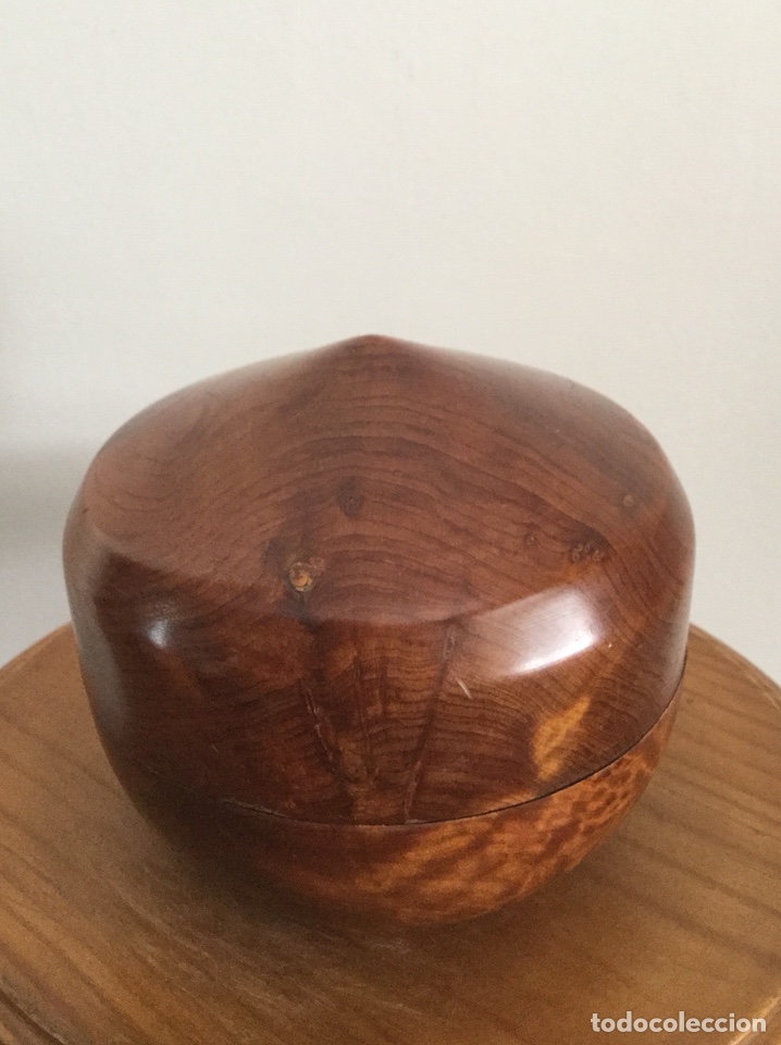 Vintage: CAJA DE MADERA DE RA&Iacute;Z DE TUYA - Foto 6