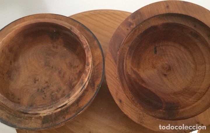 Vintage: CAJA DE MADERA DE RA&Iacute;Z DE TUYA - Foto 7