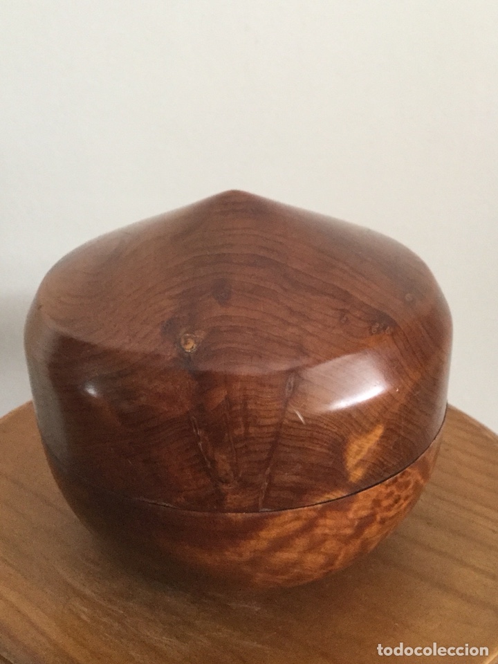 Vintage: CAJA DE MADERA DE RA&Iacute;Z DE TUYA - Foto 8