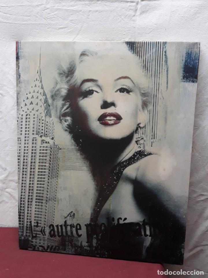 Vintage: CUADRO CON FOTO DE MARYLIN MONROE...