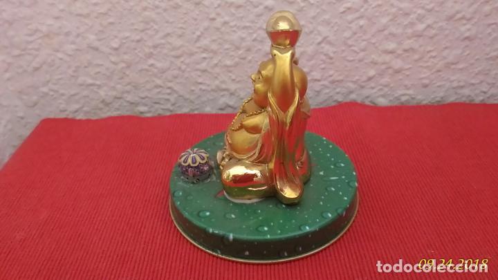 Vintage: Figura de Buda. Dorado. - Foto 2