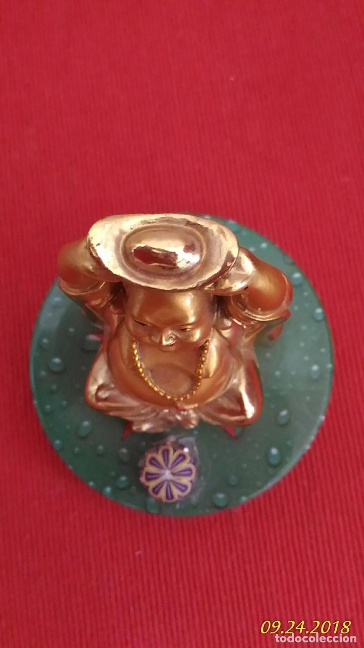 Vintage: Figura de Buda. Dorado. - Foto 5