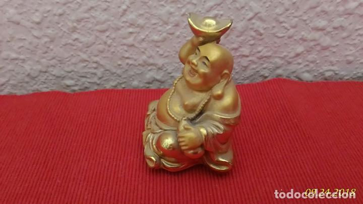 Vintage: Figura de Buda. Dorado. - Foto 2