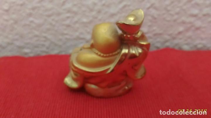 Vintage: Figura de Buda. Dorado. - Foto 3