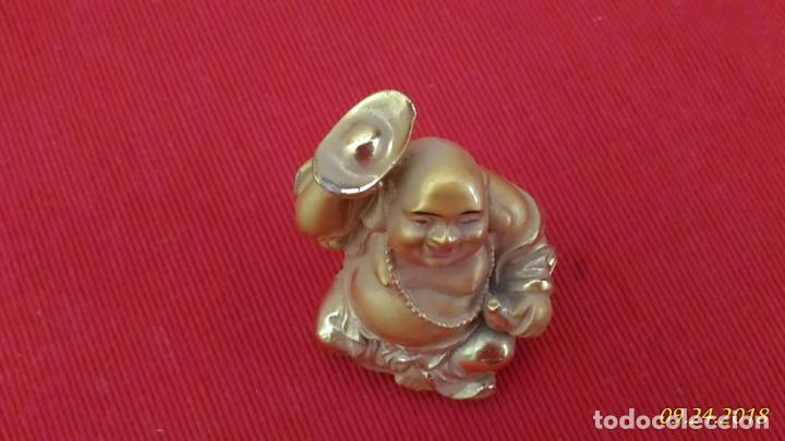 Vintage: Figura de Buda. Dorado. - Foto 5