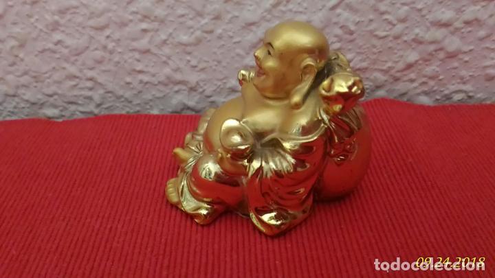 Vintage: Figura de Buda. Dorado. - Foto 2