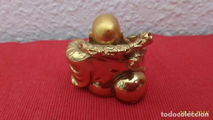 Vintage: Figura de Buda. Dorado. - Foto 7