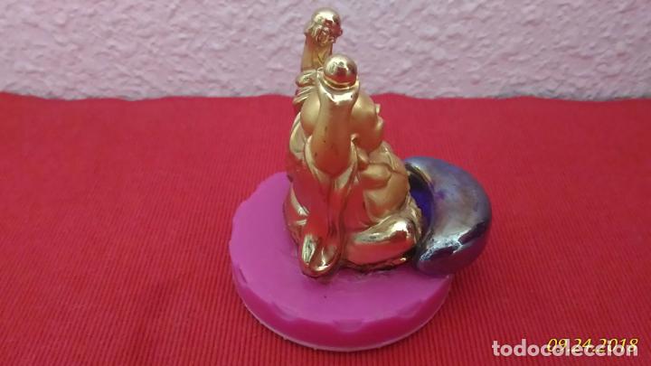 Vintage: Figura de Buda. Dorado. - Foto 3