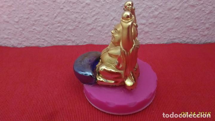 Vintage: Figura de Buda. Dorado. - Foto 4