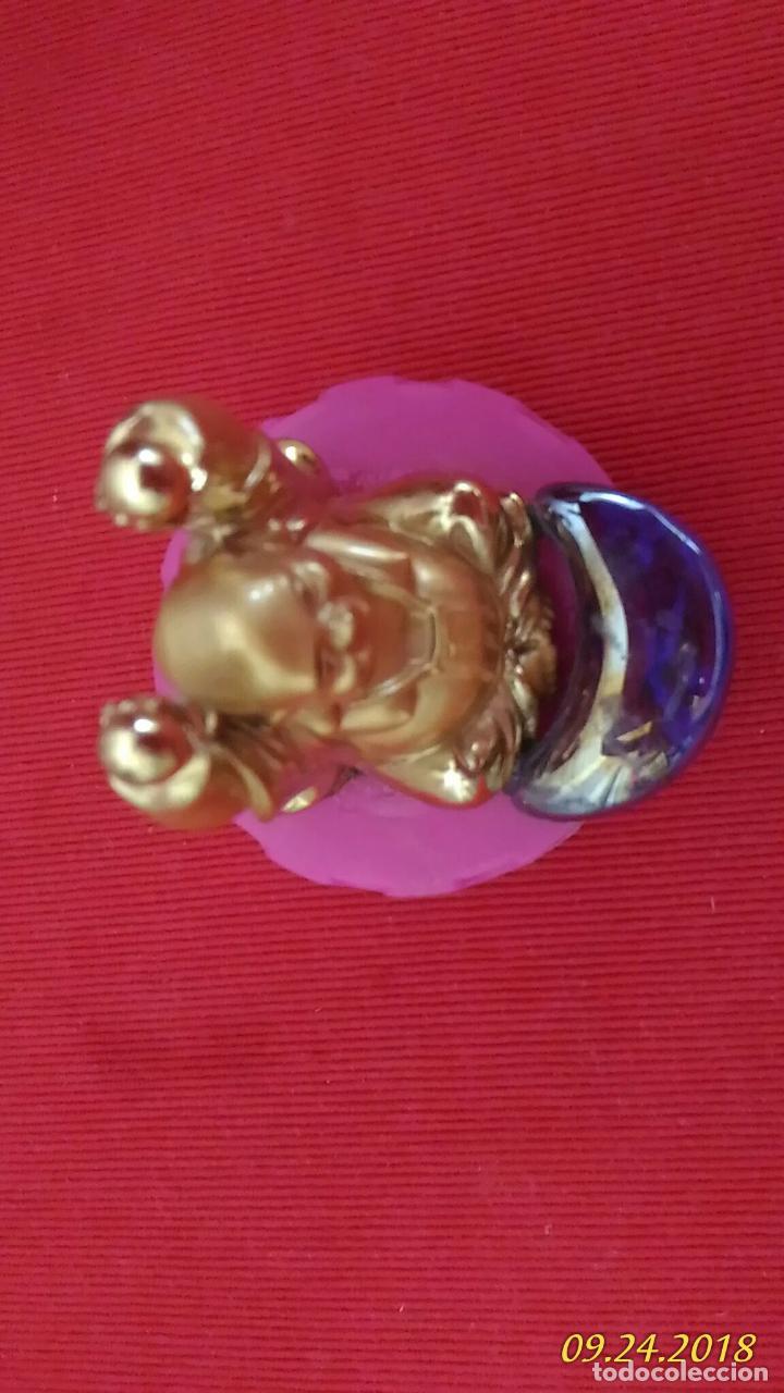 Vintage: Figura de Buda. Dorado. - Foto 5