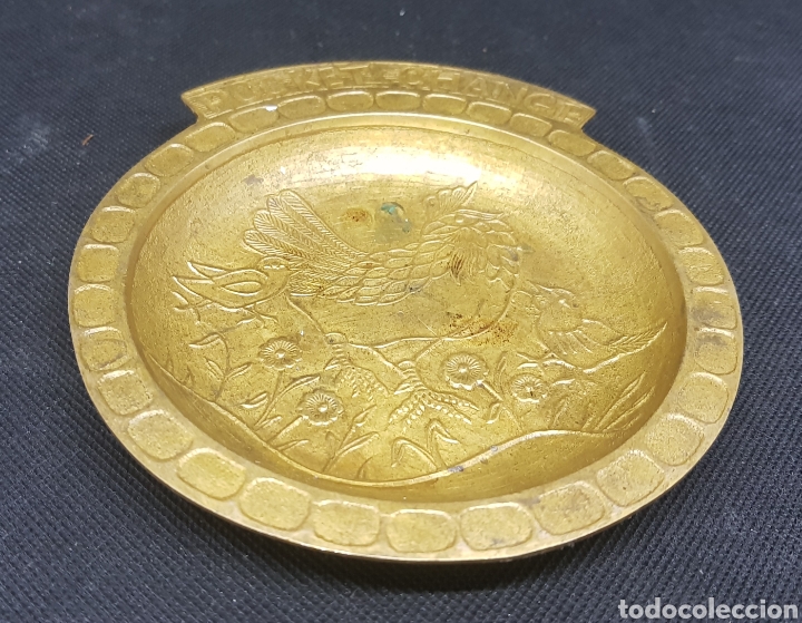 Vintage: bandeja - plato bronce - para devolucion de monedas en comercio - car112 - Foto 1