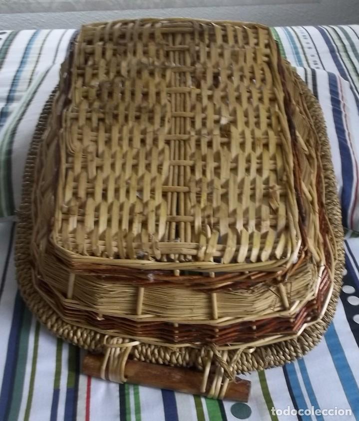 Vintage: CESTA DE MIMBRE A&Ntilde;OS 70 - Foto 9