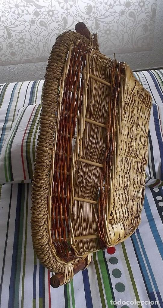 Vintage: CESTA DE MIMBRE A&Ntilde;OS 70 - Foto 11