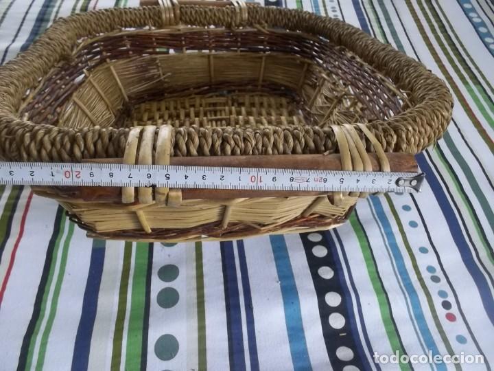 Vintage: CESTA DE MIMBRE A&Ntilde;OS 70 - Foto 14