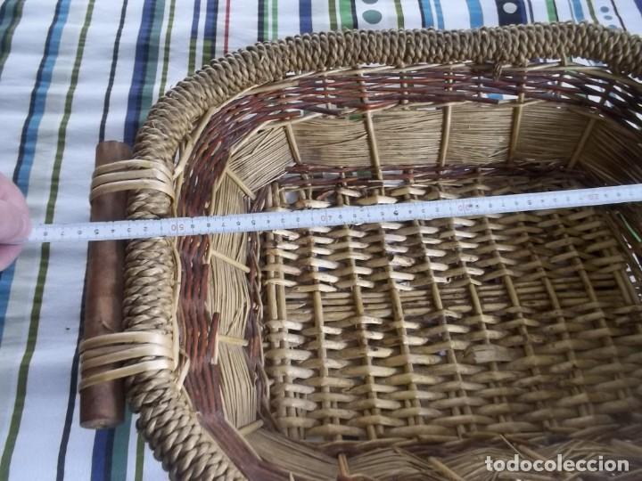 Vintage: CESTA DE MIMBRE A&Ntilde;OS 70 - Foto 15