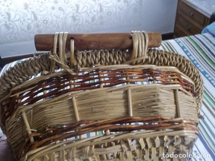 Vintage: CESTA DE MIMBRE A&Ntilde;OS 70 - Foto 19