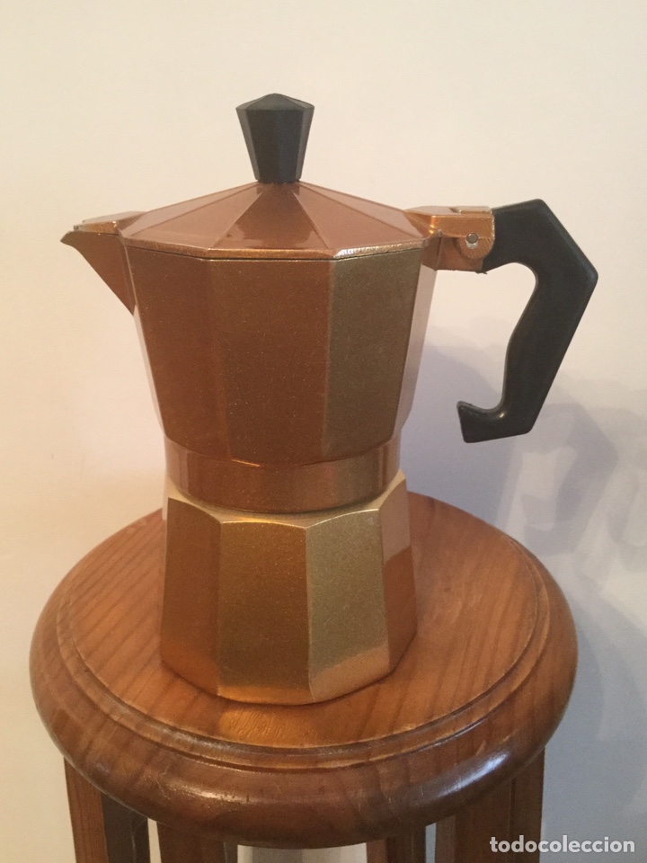Vintage: CAFETERA VINTAGE DORADA - Foto 6