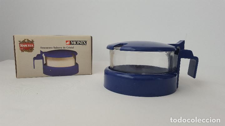 Vintage: AZUCARERO SALSERA DE CRISTAL. MONIX - Foto 1