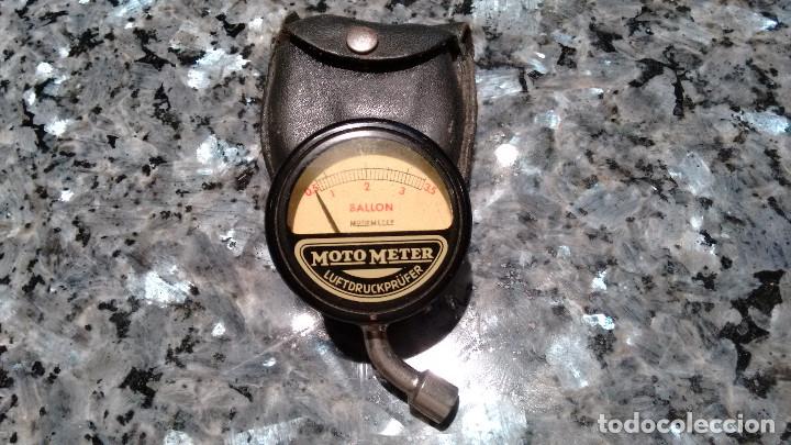 Vintage: MAN&Oacute;METRO MOTO METER BALLON CON FUNDA - Foto 3