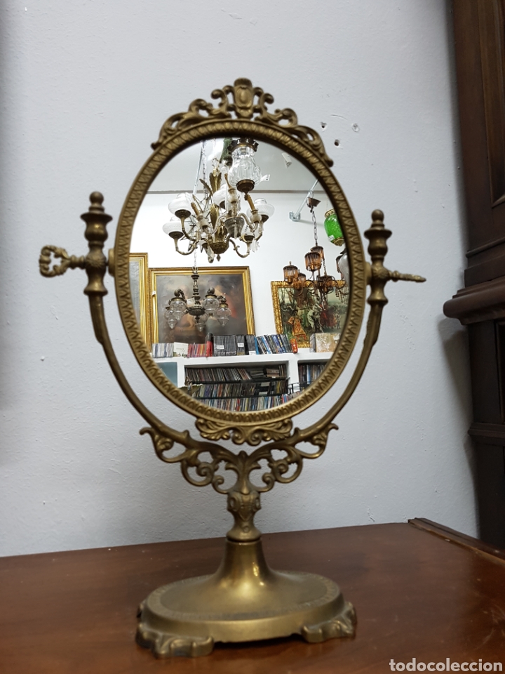 Vintage: Espejo bronce vintage