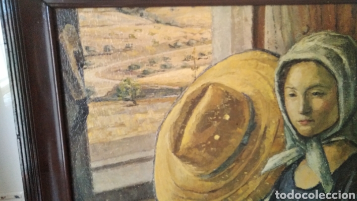 Vintage: Cuadro con marco de madera - Foto 6