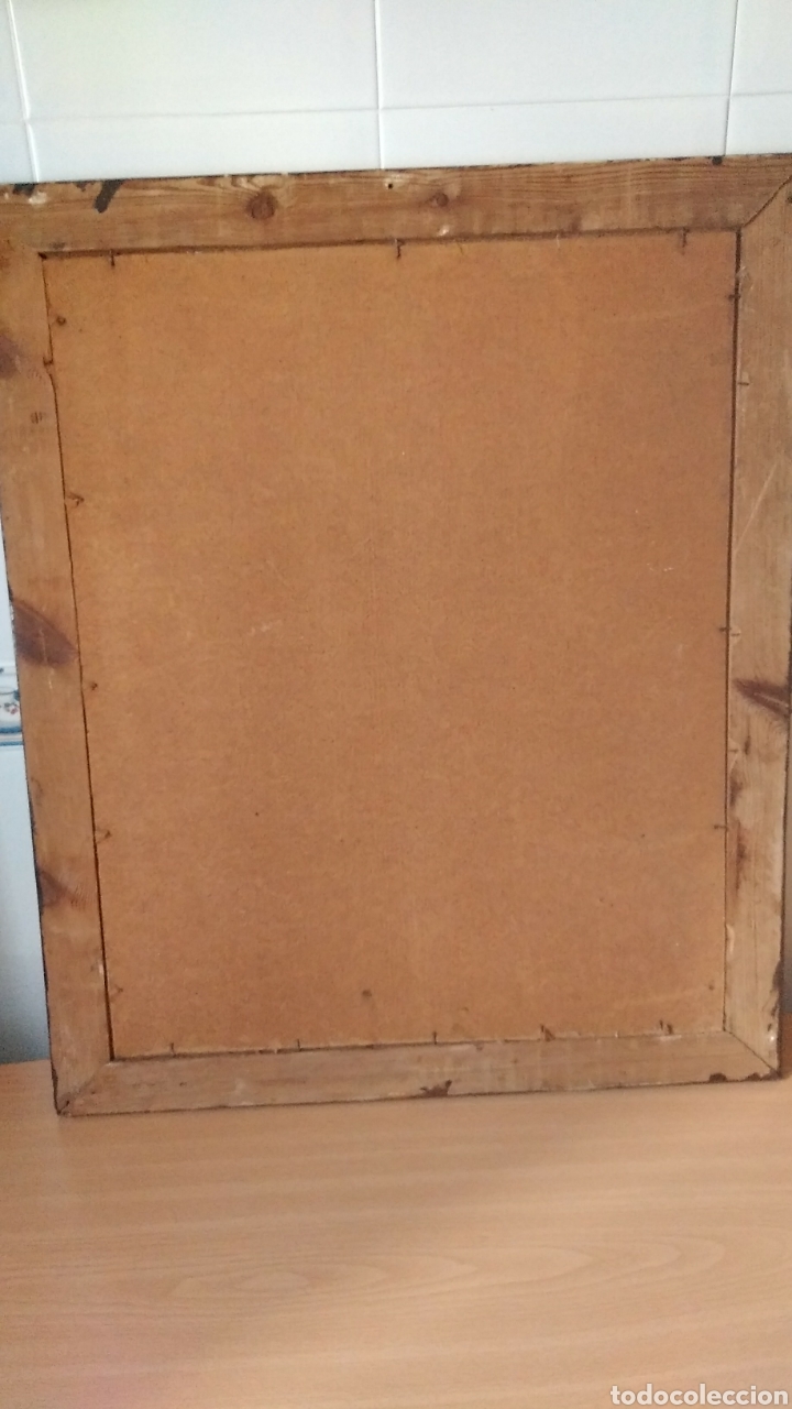 Vintage: Cuadro con marco de madera - Foto 12