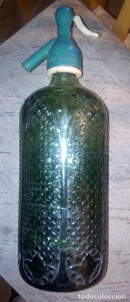 Vintage: Sifon antiguo verde - Foto 1