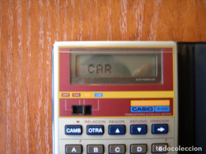 Vintage: CALCULADORA TRADUCTORA CASIO TR-6000 TR6000 COMO NUEVA - Foto 4