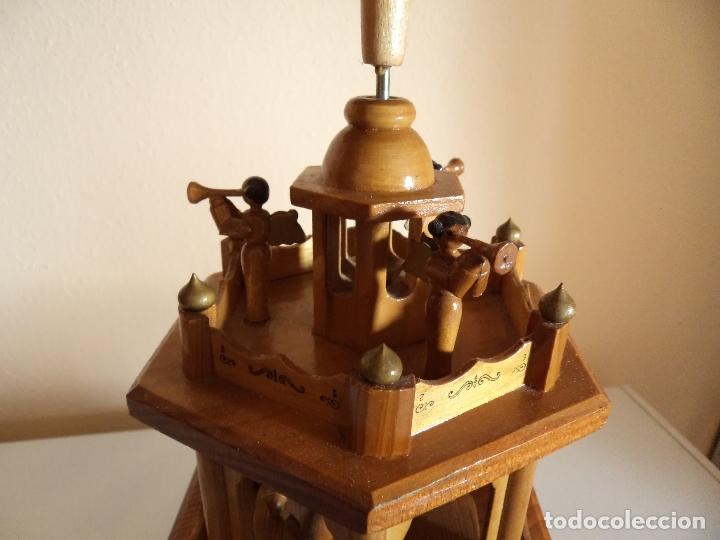 Vintage: Pir&aacute;mide de navidad de madera - Foto 10