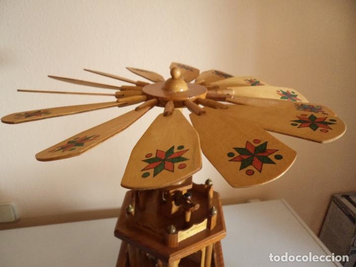 Vintage: Pir&aacute;mide de navidad de madera - Foto 11