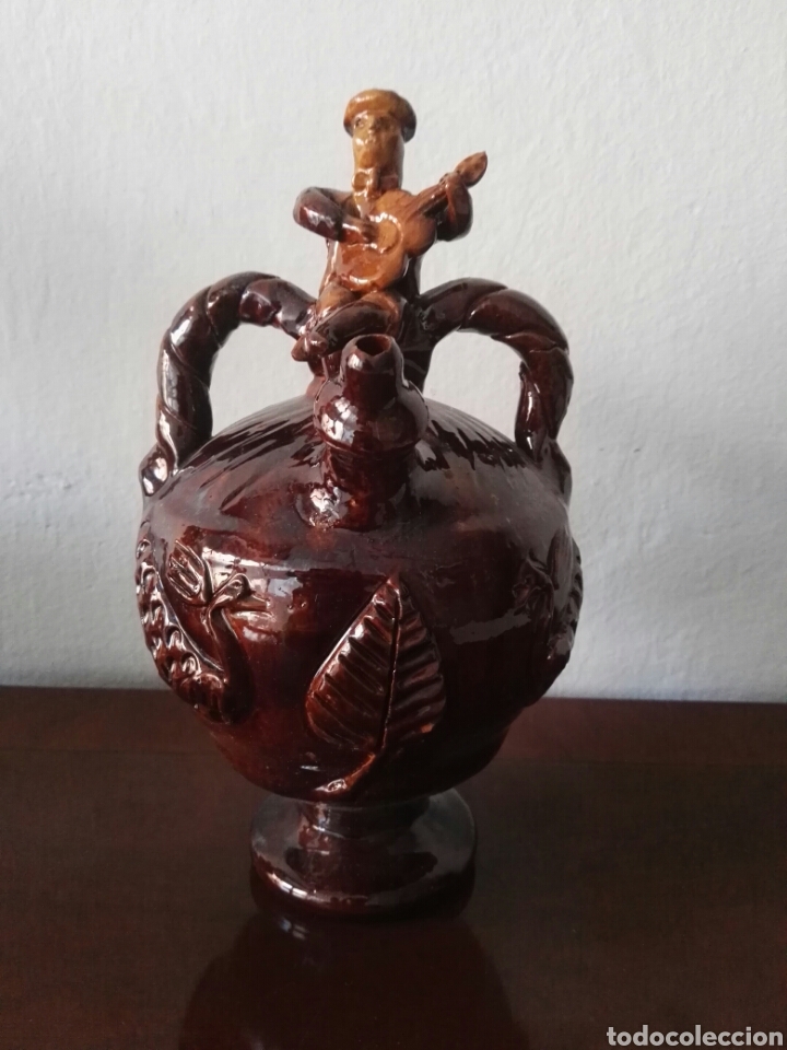 Vintage: Cantaro de barro vidriado antiguo - Foto 5