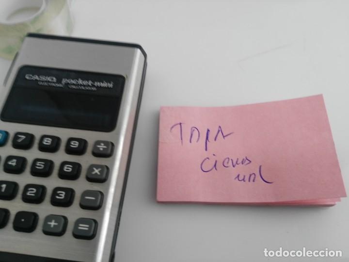 Vintage: ANTIGUA CALCULADORA CASIO MINI POCKET - Foto 7