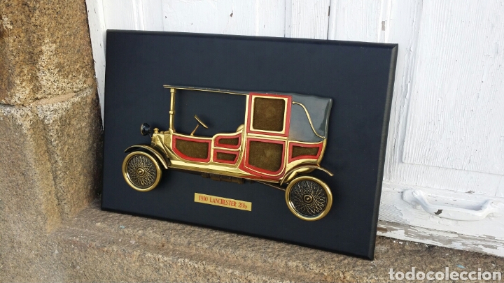Vintage: Cuadro coche cl&aacute;sico en bronce - Foto 3