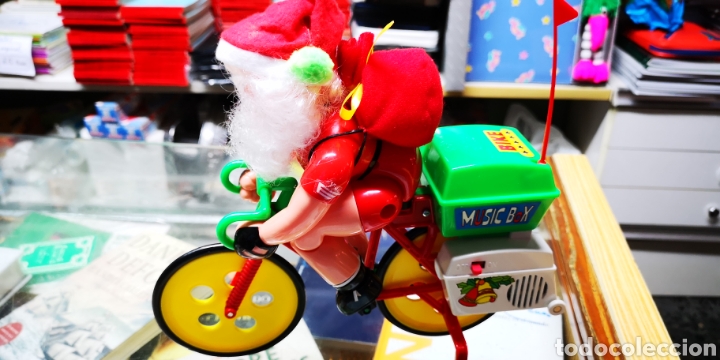 Vintage: Papa noel con bicicleta, funciona - Foto 4