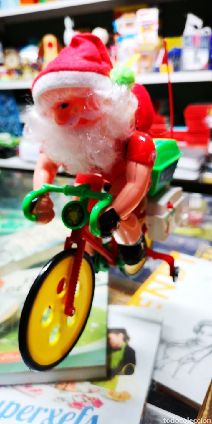Vintage: Papa noel con bicicleta, funciona - Foto 5