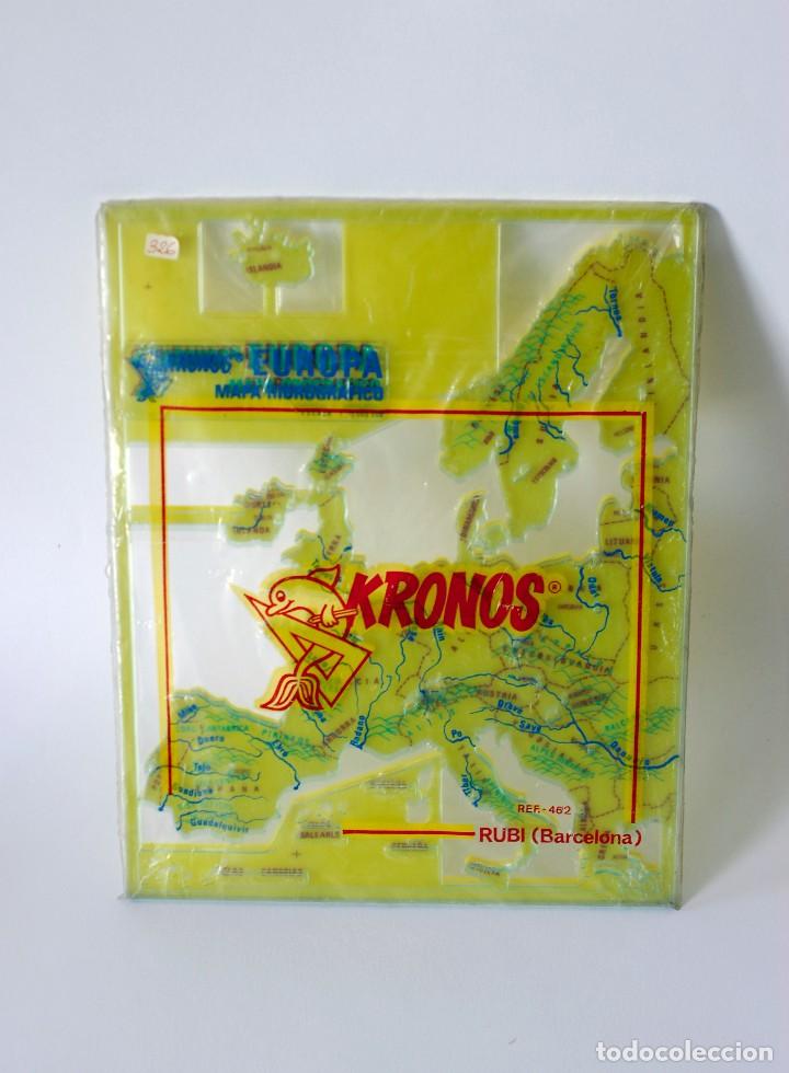 Vintage: Plantillas Kronos del mapa de Europa. 3 mapas: pol&iacute;tico, hidrogr&aacute;fico y orogr&aacute;fico. Nuevos