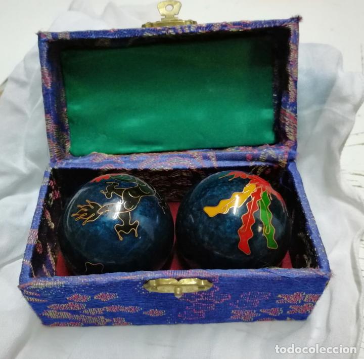 Vintage: SET BOLAS  ORIENTALES - ESTUCHE ORIGINAL - M&Iacute;STICA - Foto 2